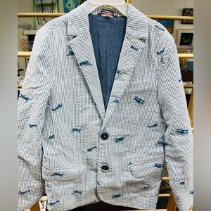 Mini Boden seersucker blazer